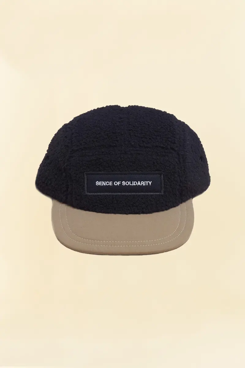 Rats Jet Fleece Cap - Black / Beige 1