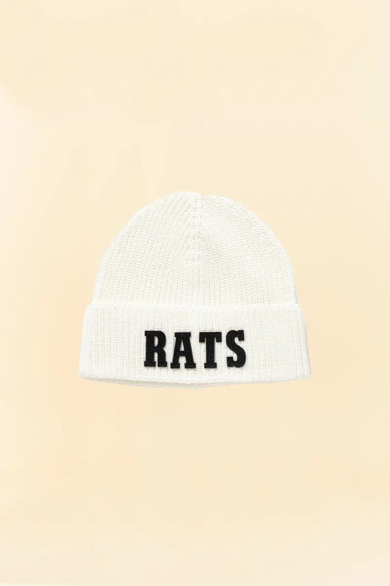 Rats Knit Cap - White 1