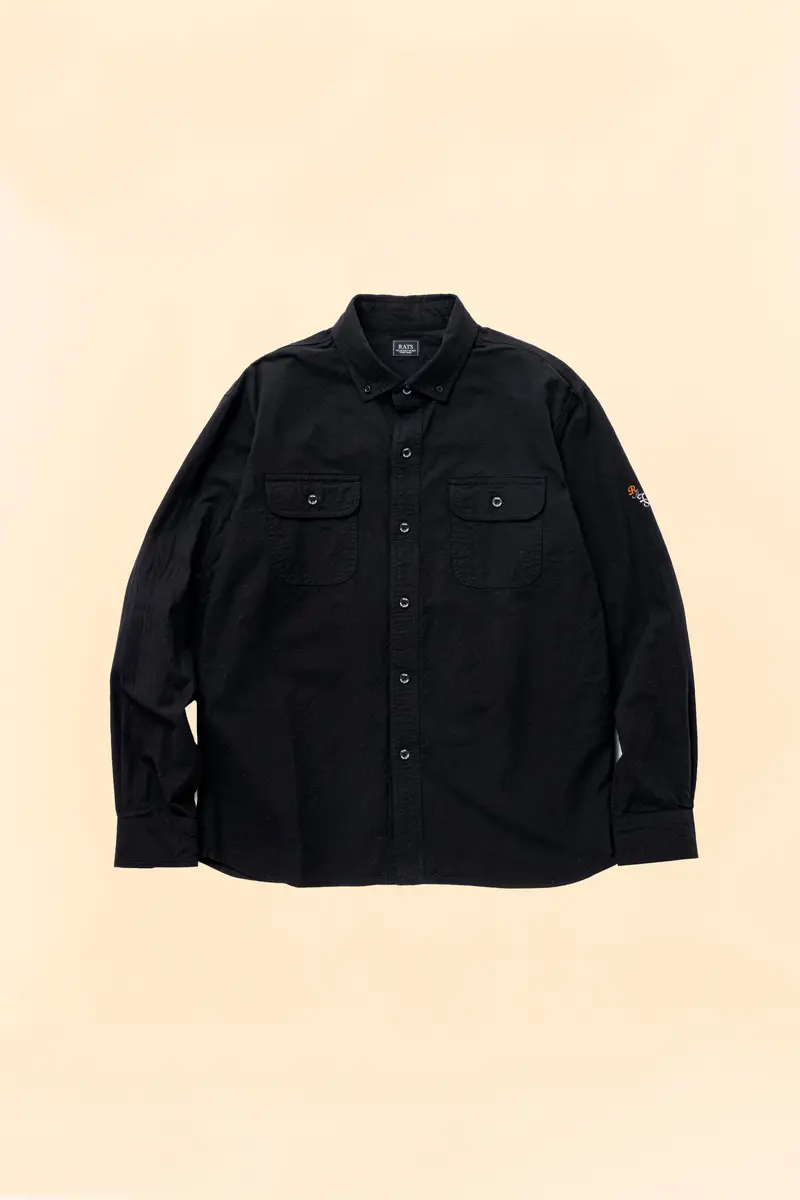 Rats Oxford B.D Shirt - Black 1