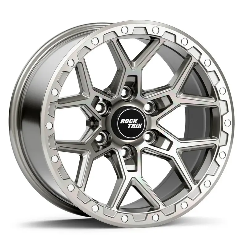 Rocktrix ロックトリックス ホイール Rt107 | Machined Silver 1