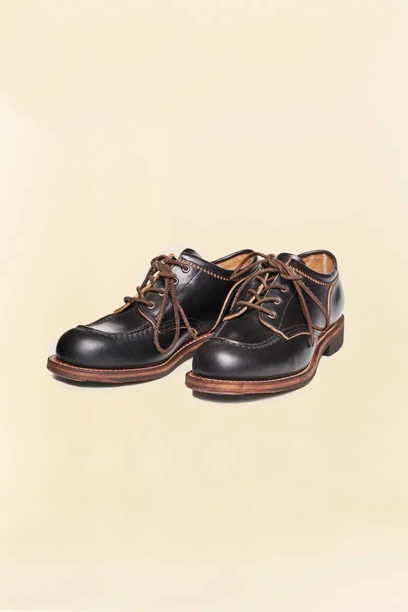 Rolling Dub Trio Coupen Low Moc Toe Boot - Oil Black Chromexcel 1