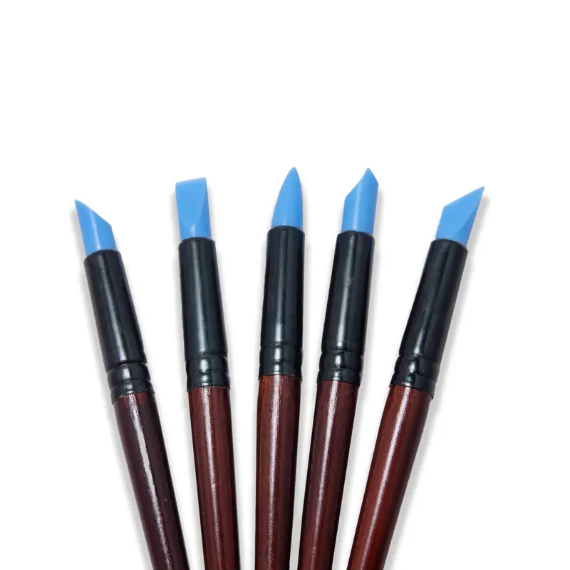 Rubber Ended Clay Shaper 1/2" Set Of 5 By Chinese Clay Art 1