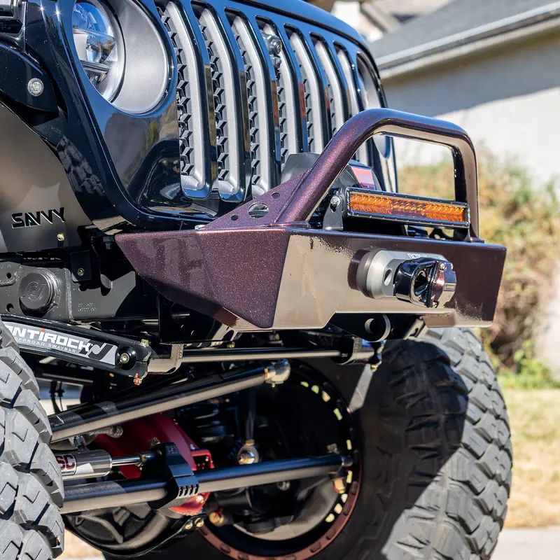 Savvy Offroad サヴィーオフロード クローラー ライト アルミニウム フロントバンパー フープあり (Jl/Jt) 1