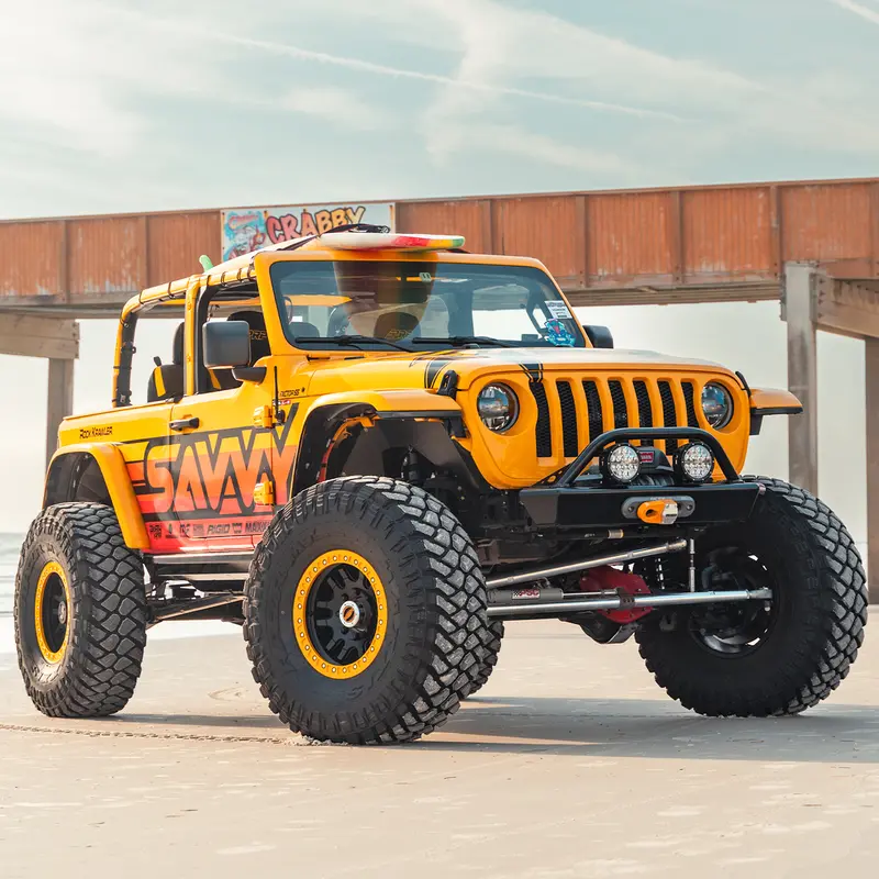 Savvy Offroad サヴィーオフロード レガシー6061 フープ付 アルミニウム フロントバンパー (Jl/Jt) 1