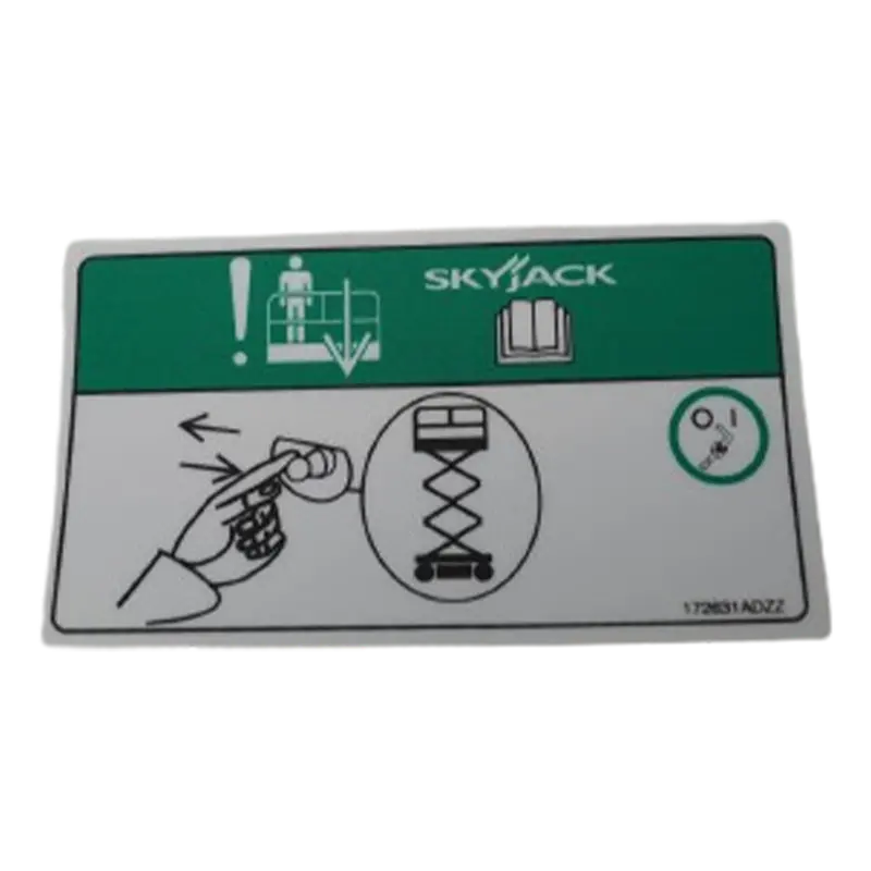 Skyjack Emergency Lowering Label 172631 1