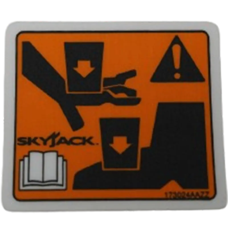 Skyjack Vl,Warning Hand/Foot Pi Label 173024 1