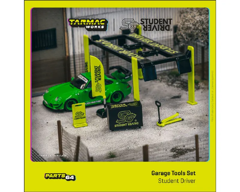 Tarmac Works 1/64 Student Driver Garage Tools Set 1