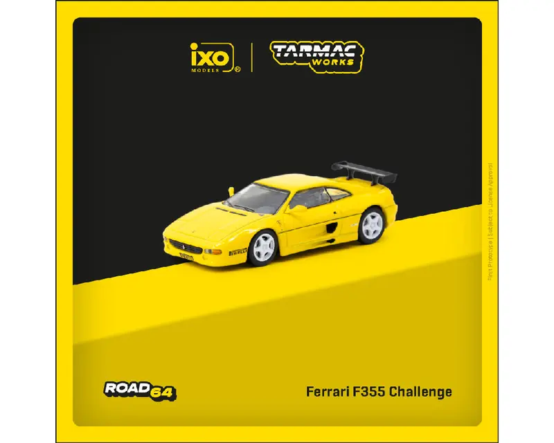 Tarmac Works 1:64 Ferrari F355 Challenge In Yellow 1