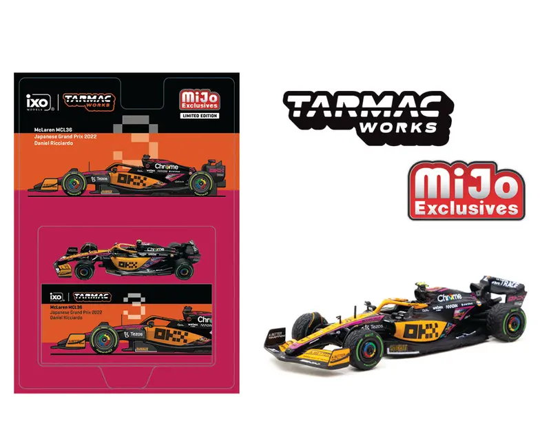 Tarmac Works 1:64 Mclaren Mcl36 Japanese Grand Prix 2022 Daniel Ricciardo 1