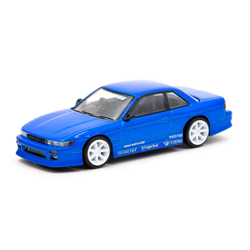 Tarmac Works 1:64 Nissan Silvia (S13) Vertex In Toyo Tires In Blue Metallic 1
