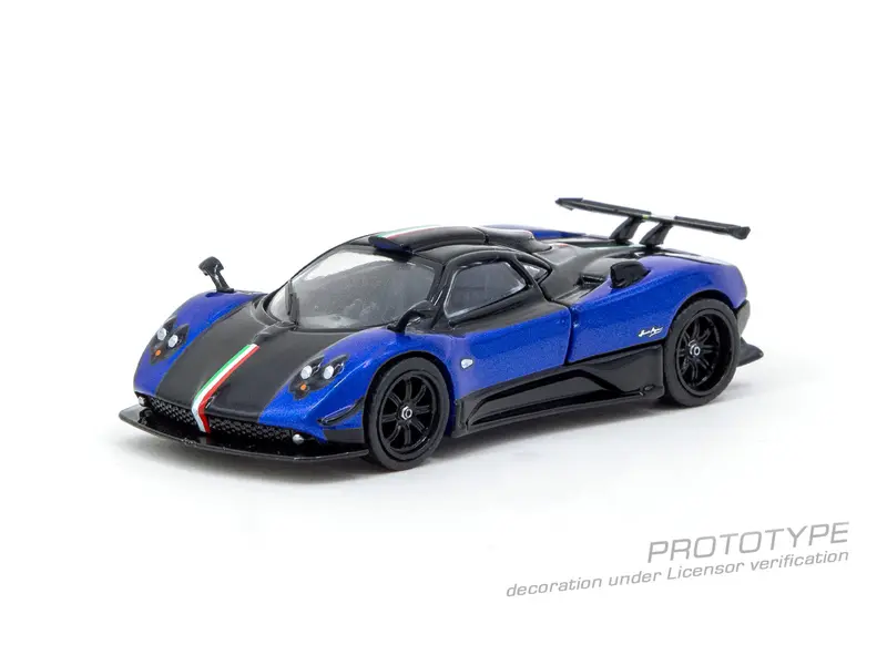 Tarmac Works 1:64 Pagani Zonda Cinque In Blu Francia 1