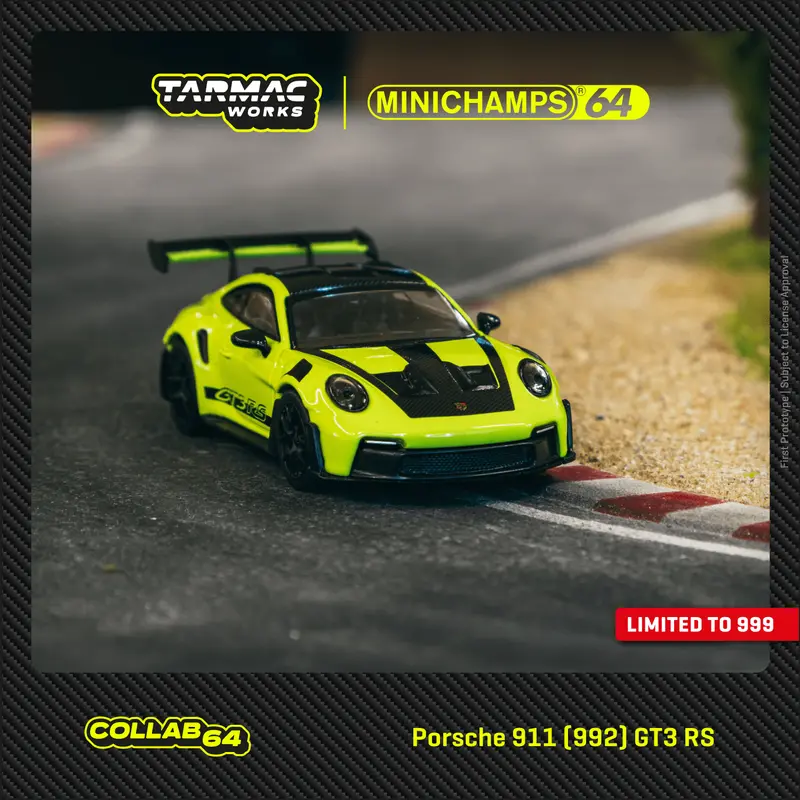 Tarmac Works 1:64 Porsche 911 (992) Gt3 Rs In Acid Green 1
