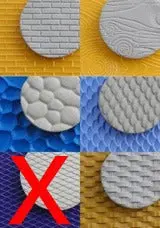 Texture Mat 6" X 8" Set Of 5 By Chinese Clay Art 1