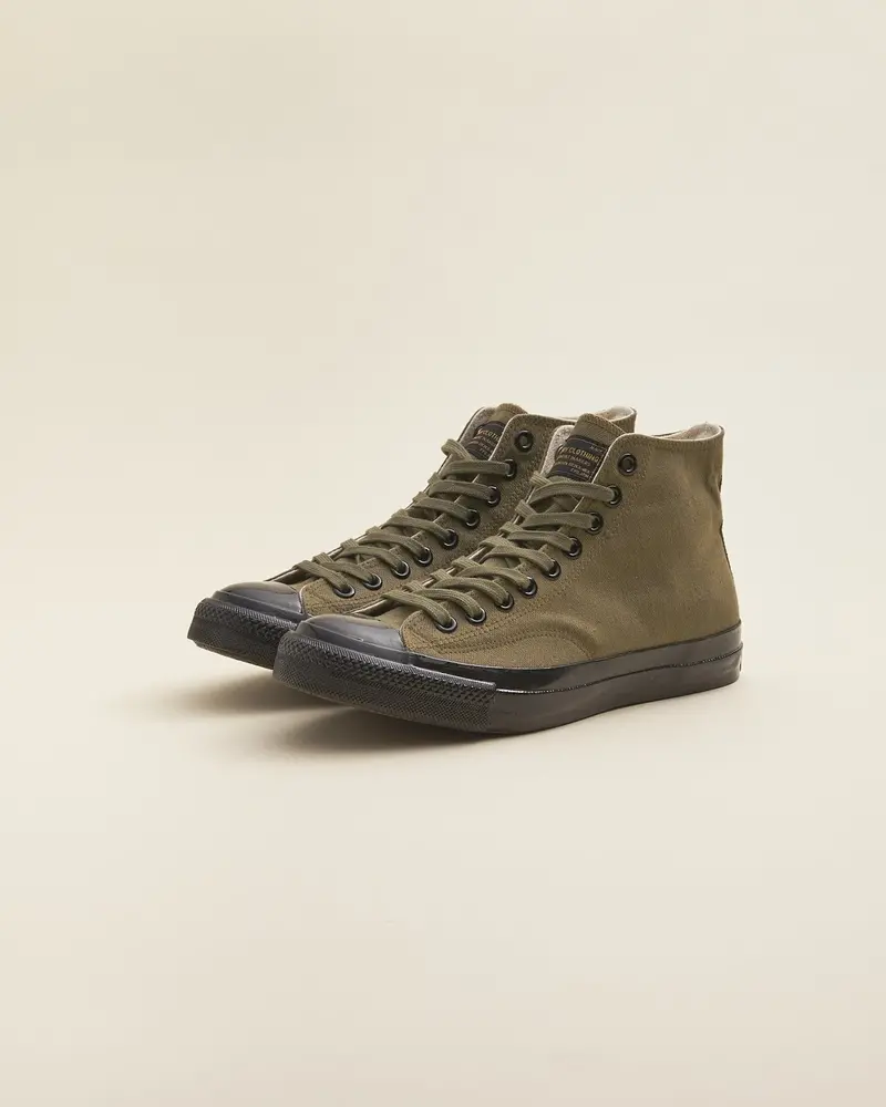 Trophy Clothing Hi-Top Mil Sneaker - Olive 1
