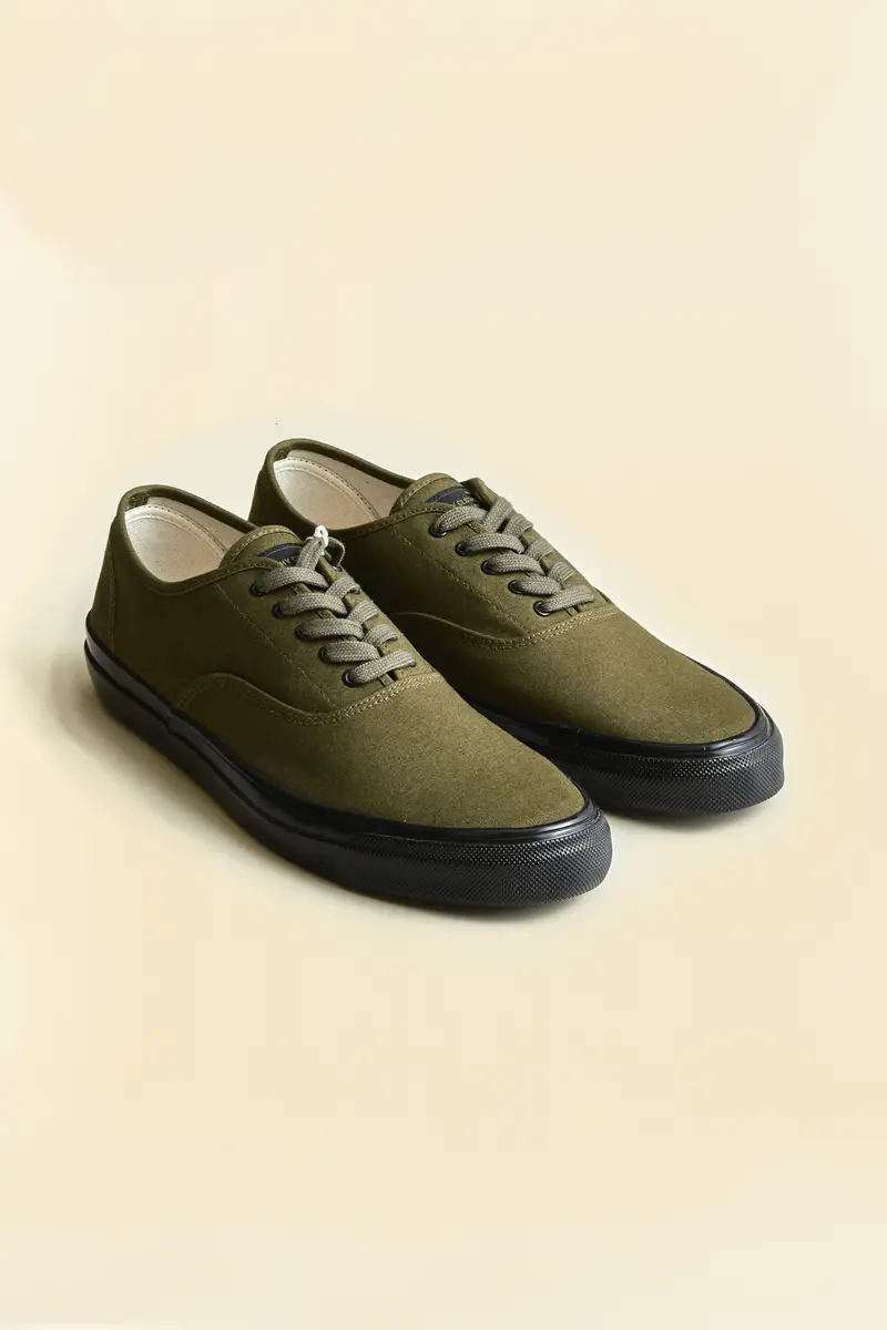 Trophy Mil Boat Shoes - Olive×Black 1