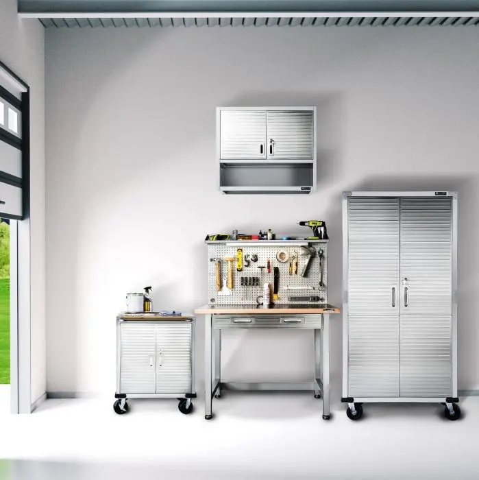 Ultrahd® 4-Piece Storage Cabinet System With Lighted Workbench 1