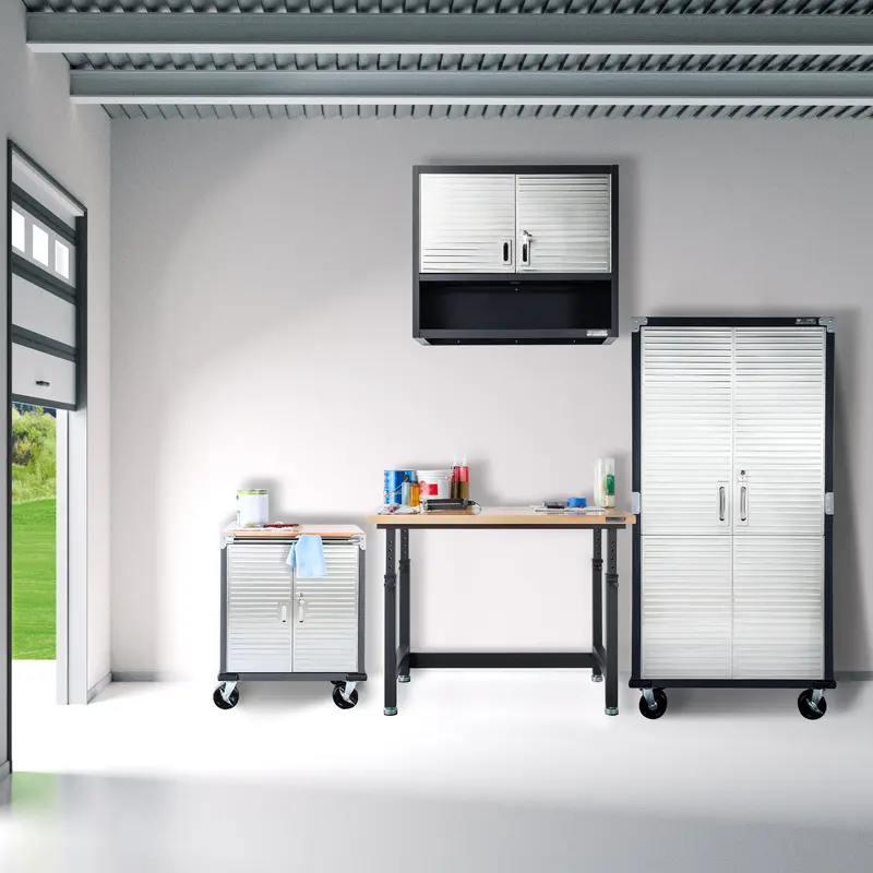 Ultrahd® 4-Piece Storage Cabinet System With Workbench 1