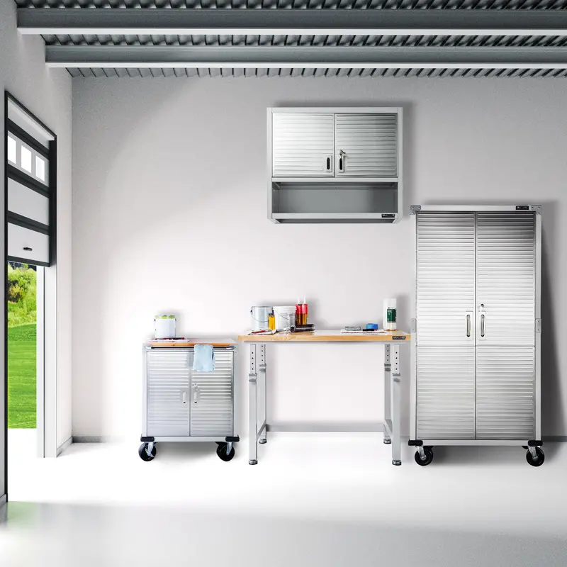 Ultrahd® 4-Piece Storage Cabinet System With Workbench 1