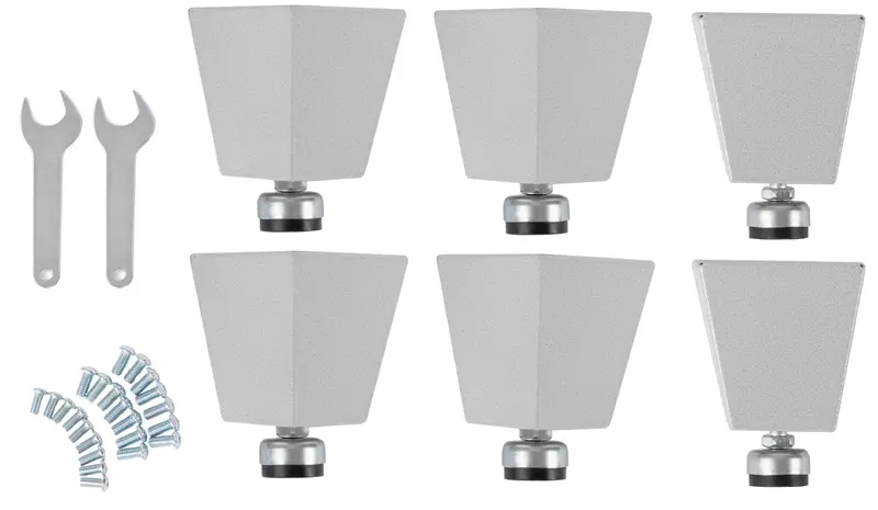 Ultrahd® 6" H Steel Leveling Feet With Rubber Base 1