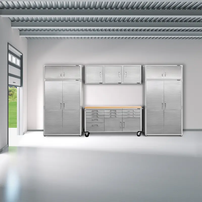 Ultrahd® 8-Piece Storage Cabinet System With Rolling Workbench 1