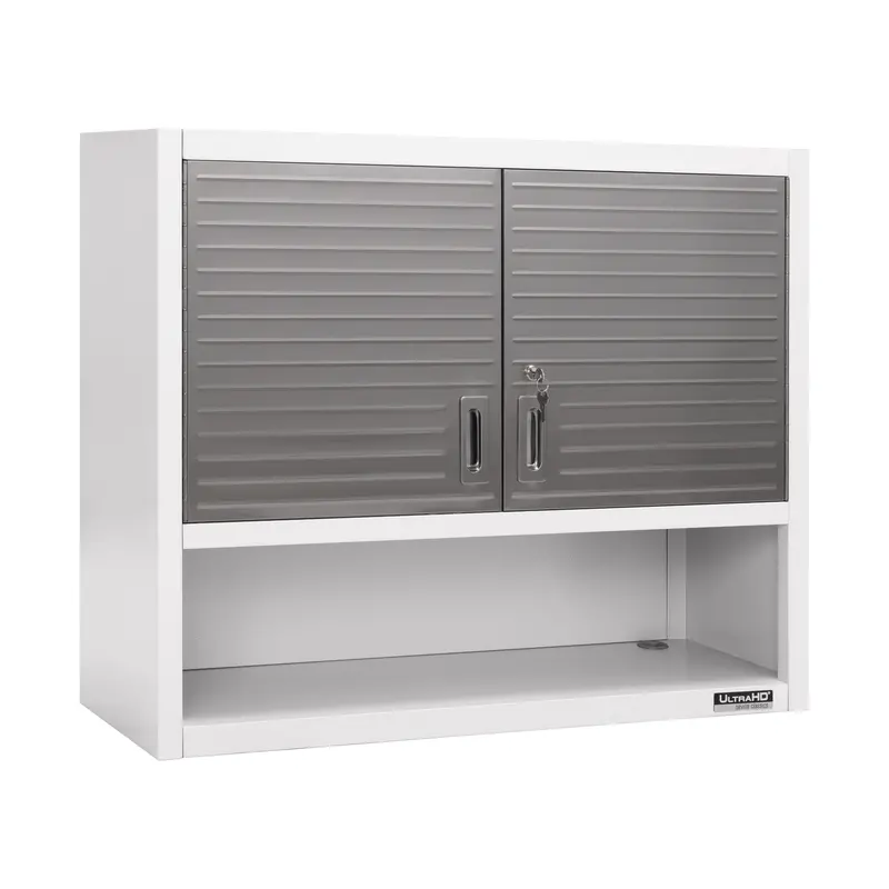 Ultrahd® Double Door Wall Cabinet W/ Keys, White 1