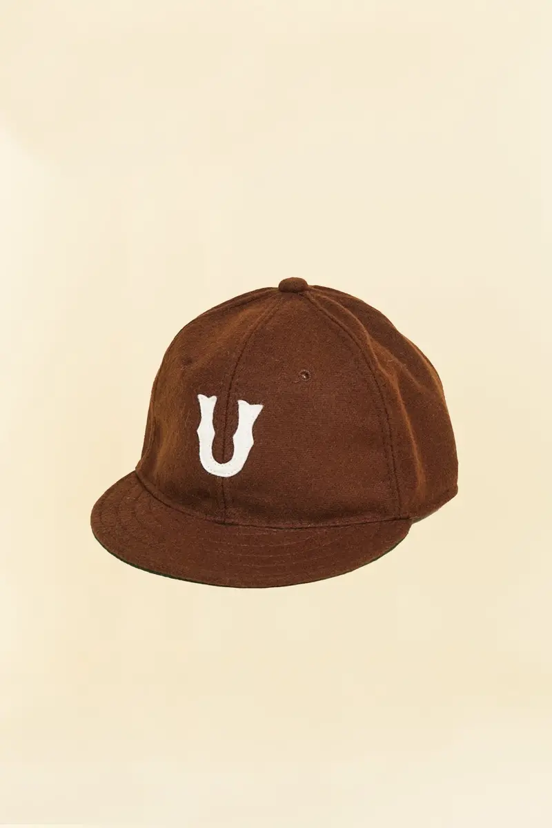 Urahara X Troy O'shea Early 1900'S Baseball Cap - Brown Melton Wool 1