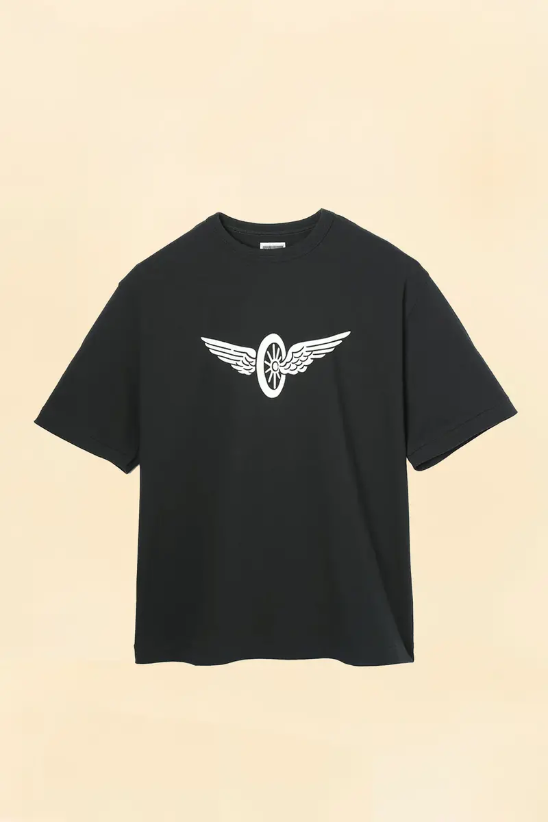 Wearmasters Flying Wheel T-Shirt - Black 1