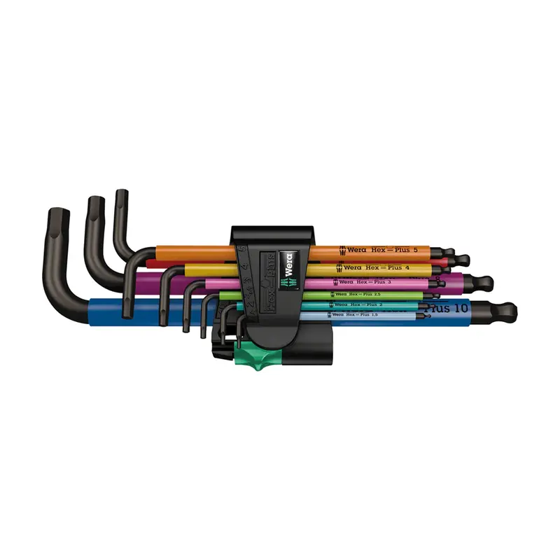 Wera 950/9 Hex-Plus Sb L-Key Hex Wrench Set - Metric, Multicolor 1