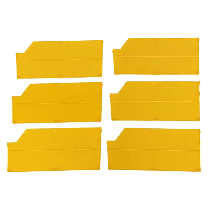Yellow Bin Rack Dividers For Commercial Bin Rack (6-Pack) 1