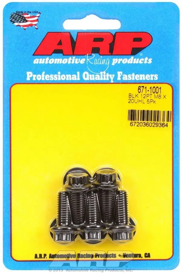 Arp 671-1001 12-Point Bolt Kit – 5-Piece M8 X 1.25 X 20Mm Set 1