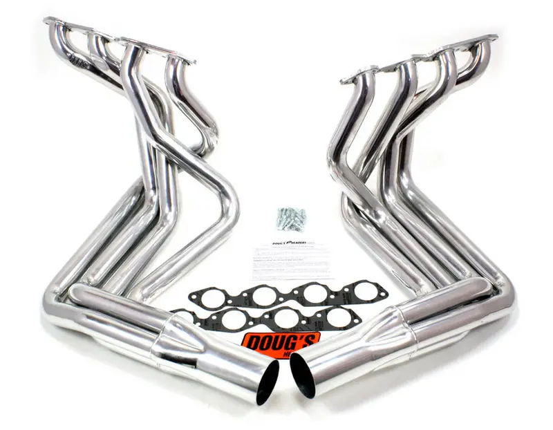 Dougs Headers D381 Bbc Side Mount Headers - Silver - 63-82 Vette 1