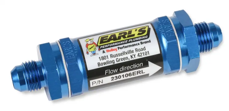 Earl’S 230106Erl High-Flow In-Line Aluminum Fuel Filter 1