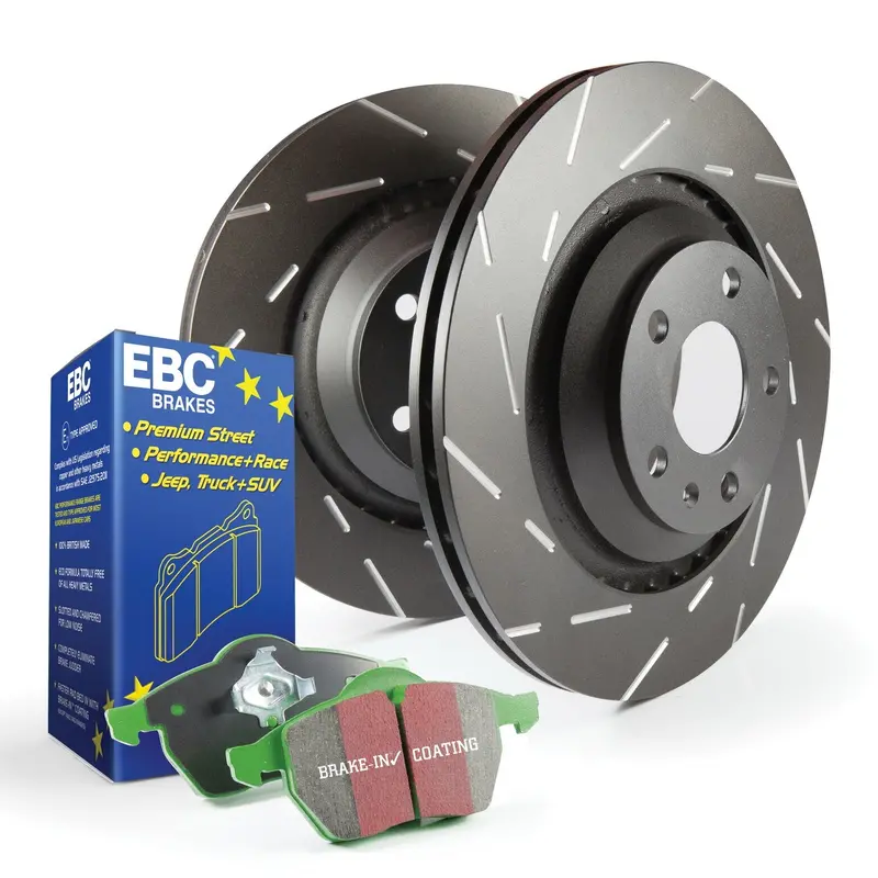 Ebc Brakes S2Kr2527 S2 Greenstuff Brake Kit – Includes Usr Rotors And 6000-Series Pads 1