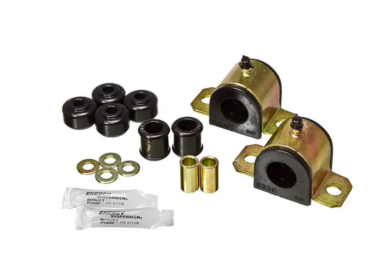 Energy Suspension 8.5147G Rear Sway Bar Bushing Kit – 24Mm Diameter With End Link Components 1