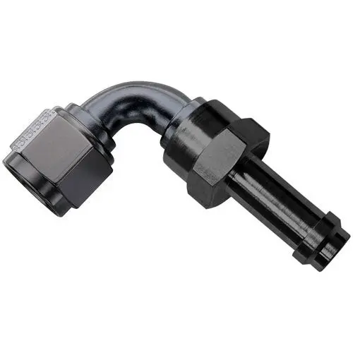 Fragola 759006-Bl #6 Ez Street 90-Degree An Fitting – Black Anodized 1
