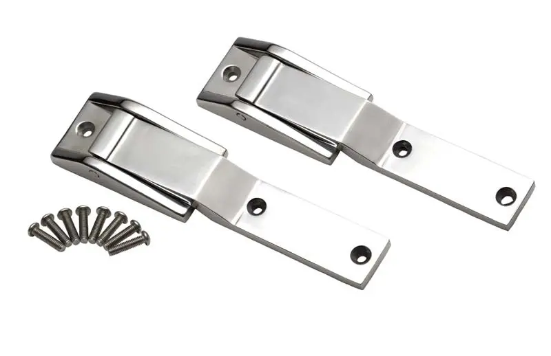 Kentrol 30478 Polished Silver Tailgate Hinge Pair For 1997–2004 Jeep Tj Wrangler 1