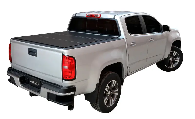 Lomax B1030019 Folding Hard Tonneau Cover – Black, Fits 2017+ Nissan Titan 5'6" Bed 1