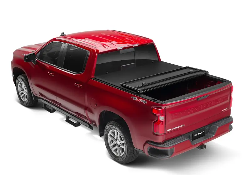 Lund 969204 Hard-Folding Tonneau Cover – Sleek Black Finish, Secure Fit 1