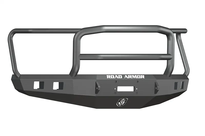 Road Armor 615R5B Stealth Winch-Ready Front Bumper – Satin Black, Lonestar Guard, Square Fog Light Cutouts 1