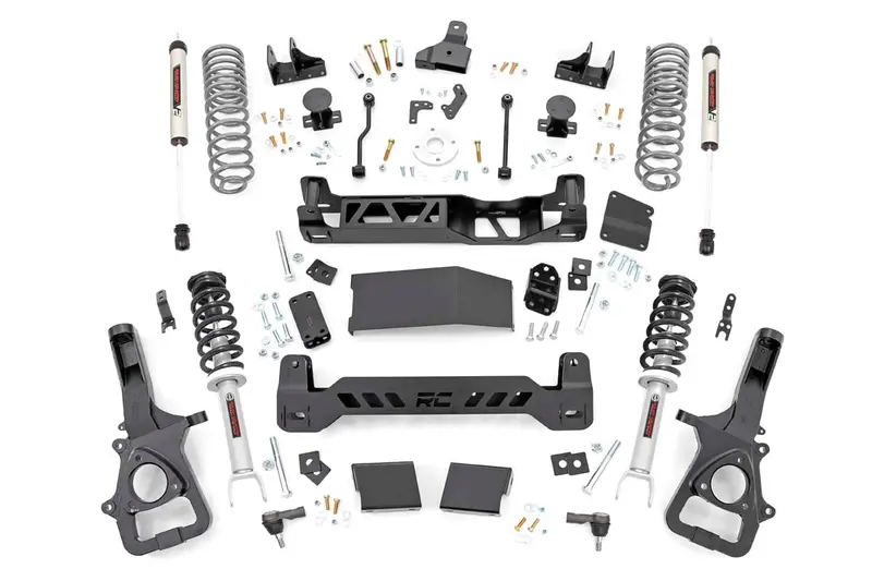 Rough Country 33471 6-Inch Lift Kit For 2019–2020 Ram 1500 4Wd – Includes Loaded Struts & V2 Shocks 1