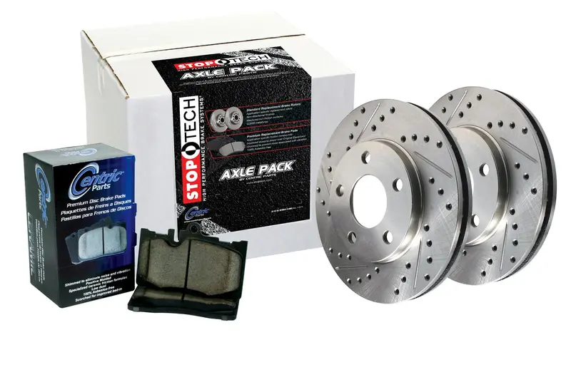 Stoptech 979.63015 Four-Wheel Sport Axle Pack With Drilled Rotors And Brake Lines 1