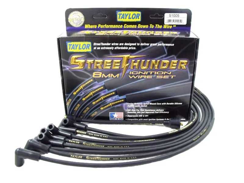 Taylor Cable Street Thunder 8Mm Ignition Wire Set – High-Performance Silicone Jacket 1