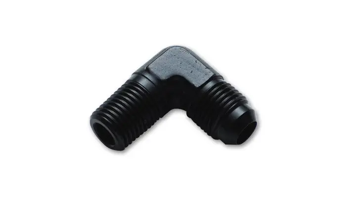 Vibrant Performance 10251A -4An To 1/8" Npt 90-Degree Aluminum Adapter Fitting – Anodized Black 1