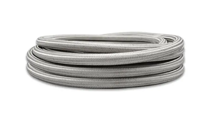 Vibrant Performance 18422 Stainless Steel Braided Ptfe Flex Hose – 10Ft Length, An-12 Fitting Size 1