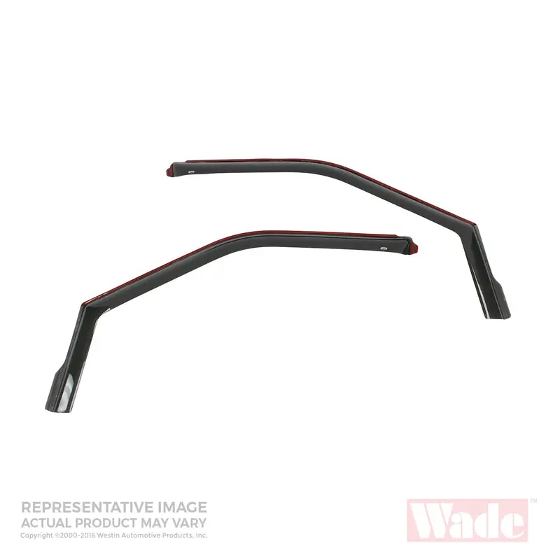 Westin 72-88473 In-Channel Wind Deflector; Front; 2 Pc.; Smoke; 1