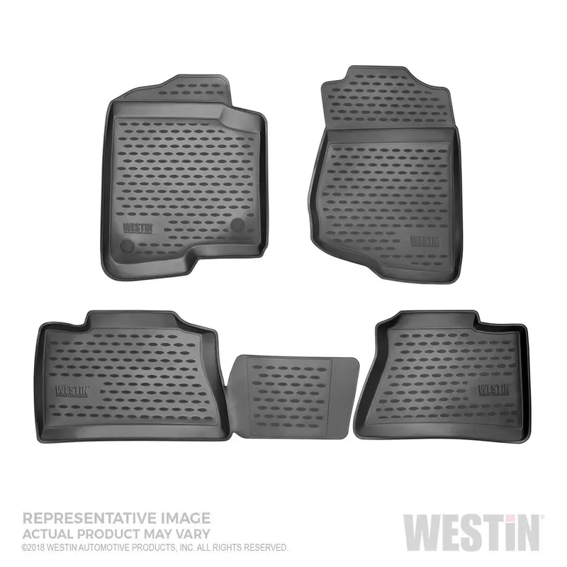 Westin 74-35-51003 Profile Floor Liners; 4 Pc.; Front And Rear; Black; 1